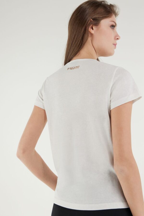 FREDDY T-SHIRT CON STAMPA LUCIDA F2WBCT8 ♀ - immagine 3