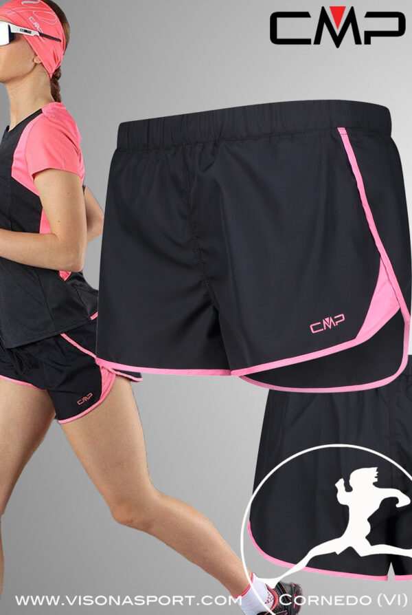 CMP SHORTLEGGERI CON INTERNO IN MESH 33T6266 ♀