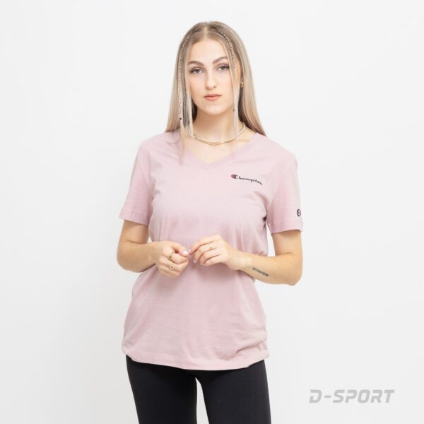 CHAMPION T-SHIRT V COTONE CON LOGO 116623 ♀