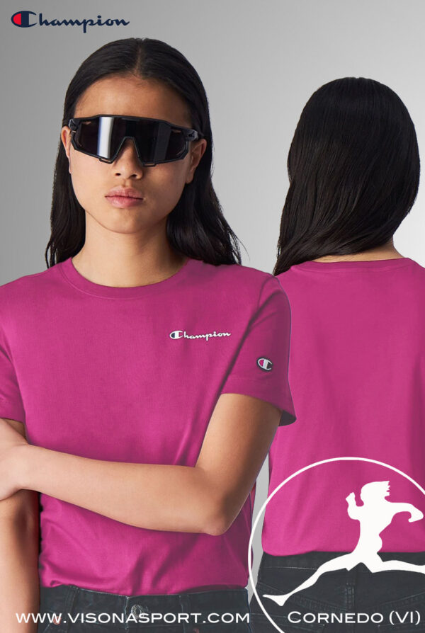 CHAMPION T-SHIRT COTONE CON LOGO 116622 ♀