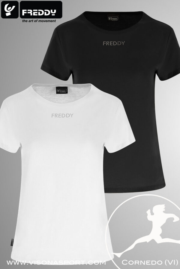 FREDDY T-SHIRT CON LOGO PICCOLO F3WMVT1 ♀