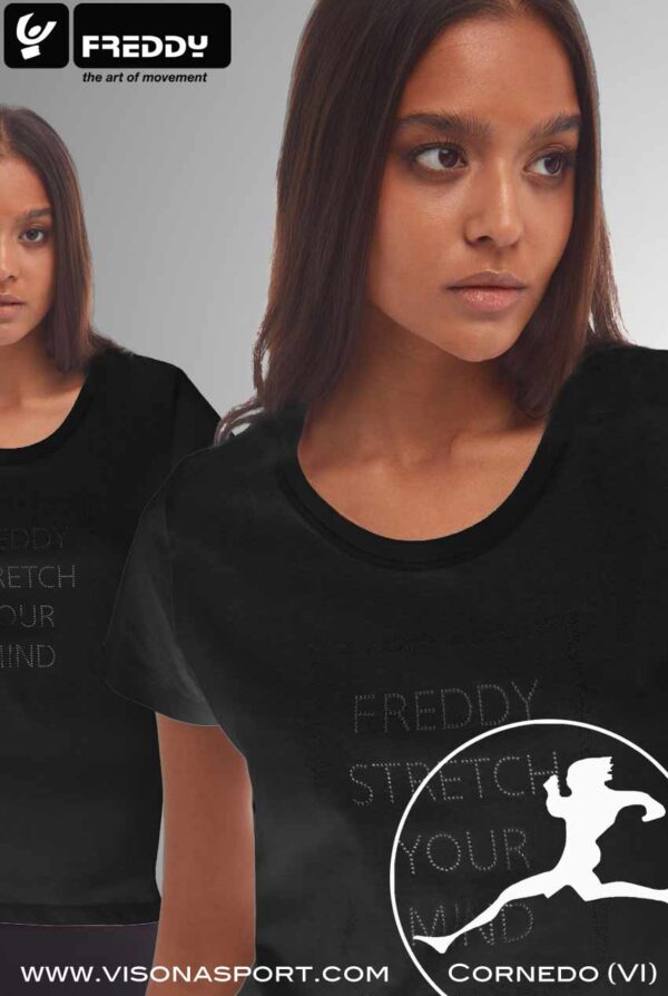 FREDDY T-SHIRT CON STAMPA E RICAMI S4WCRT2 ♀