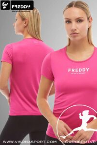 FREDDY T-SHIRT TRASPIRANTE CON LOGO S4WSFT1 ♀