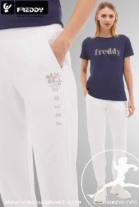 FREDDY PANTALONI LEGGERI JERSEY COL LOGO S4WTRP2 ♀