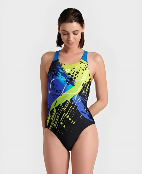 ARENA WOMEN'S FUNNY SPOT SWIMSUIT V BACK LB ♀