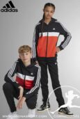 ADIDAS TUTA BAMBINO COTONE FELPATO J 3S TIB FL TS IY1792 JR