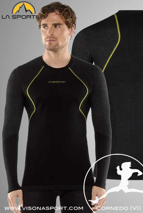 LA SPORTIVA INTIMO WOOL40 AERO LONGSLEEVE M L89 999100 ♂